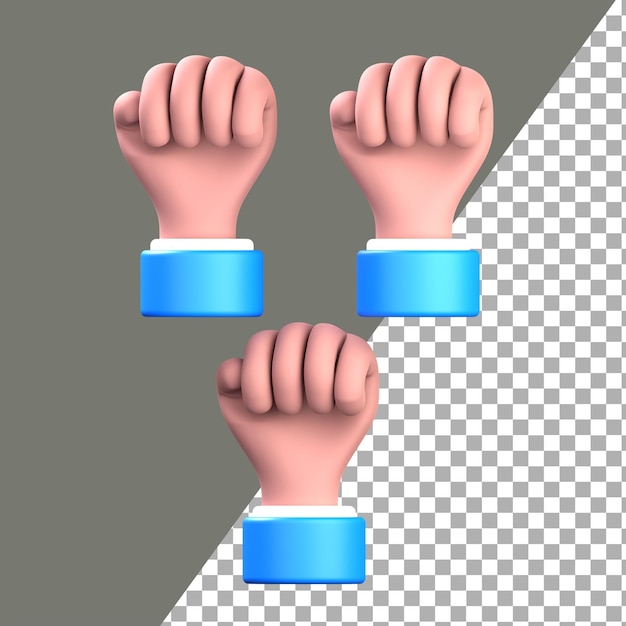 Mano a pugno 3D