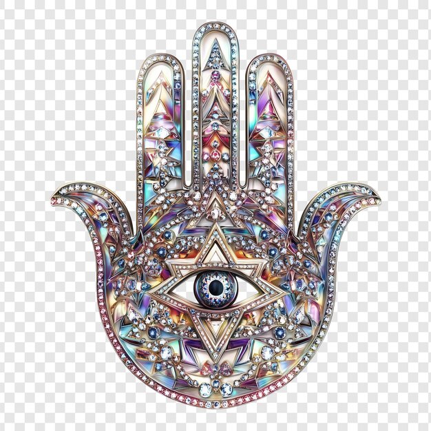 La mano de Hamsa con el ojo malo