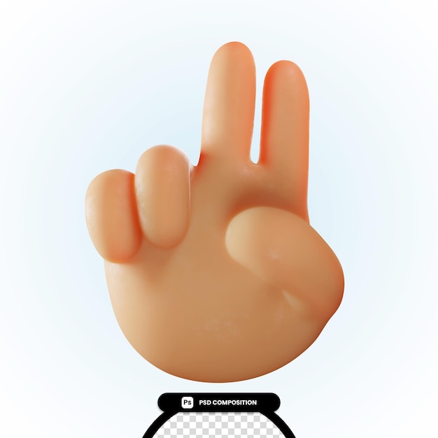 Una mano con la palabra "p" en ella