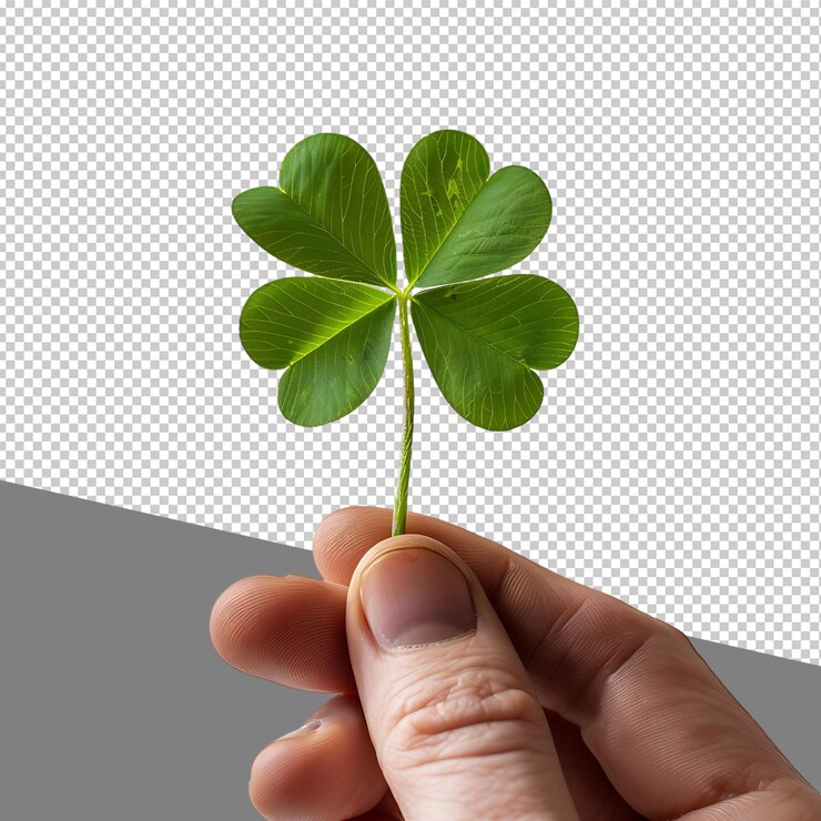 PSD mano png sosteniendo una hoja aislada sobre un fondo transparente