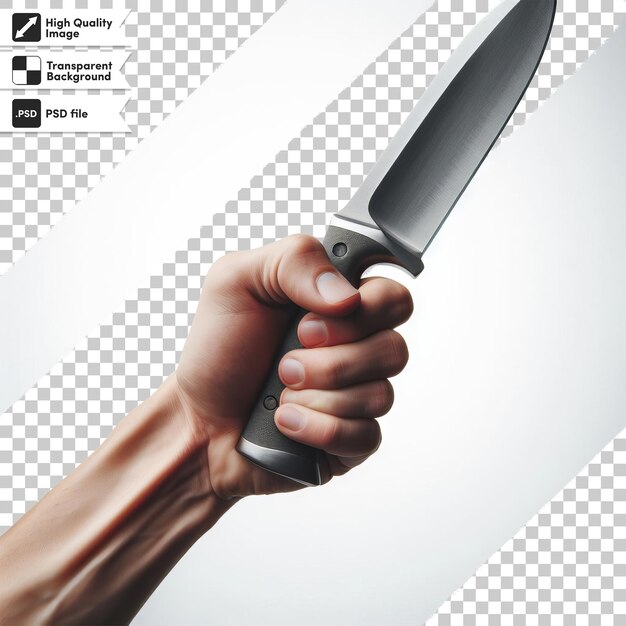 una mano sosteniendo un cuchillo con la palabra " lg " en ella