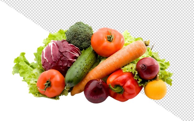 PSD manojo de verduras comida cruda cocina vegetariana comida orgánica salud vegetal verduras