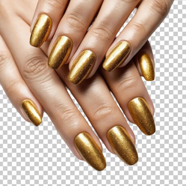 Manos con hermosas uñas pintadas