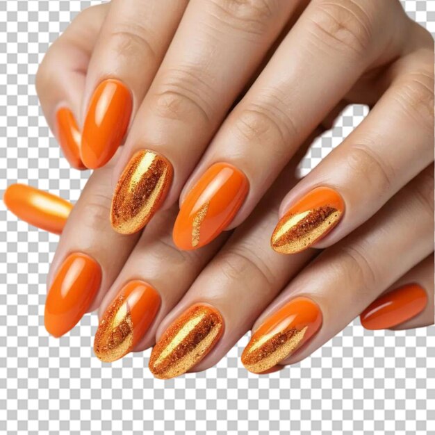 Manos con hermosas uñas pintadas