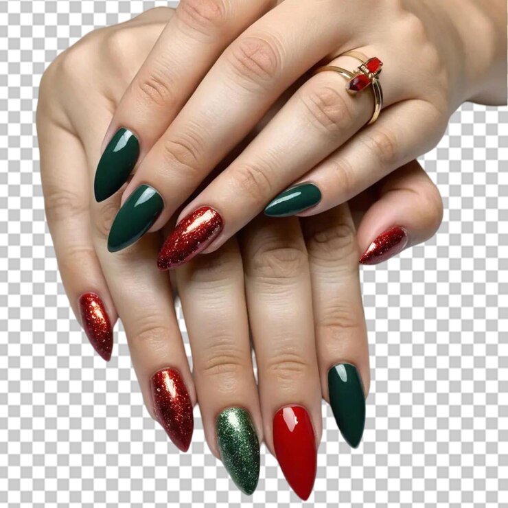 PSD manos con hermosas uñas pintadas