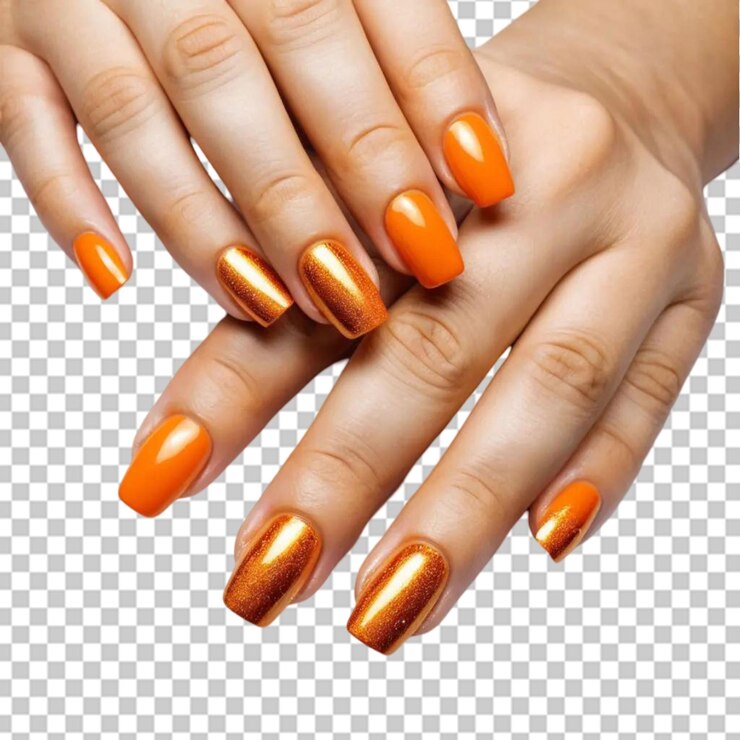 PSD manos con hermosas uñas pintadas