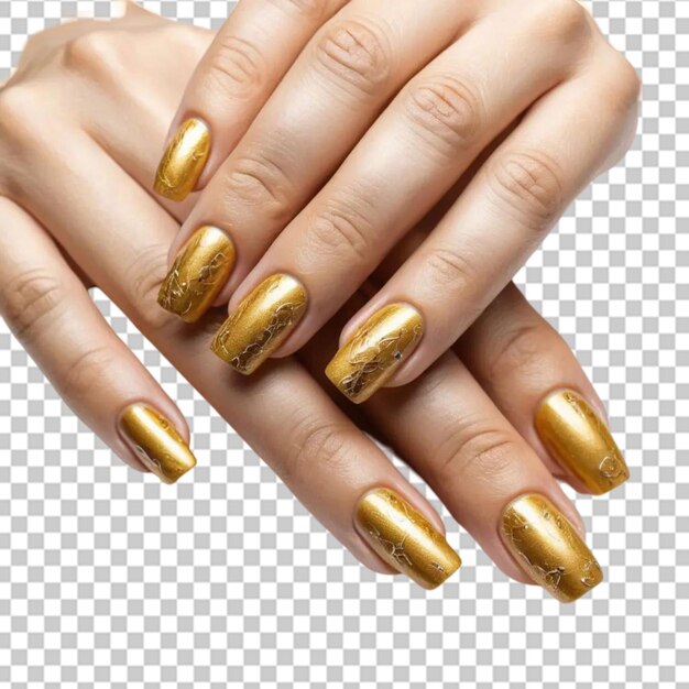 Manos con hermosas uñas pintadas