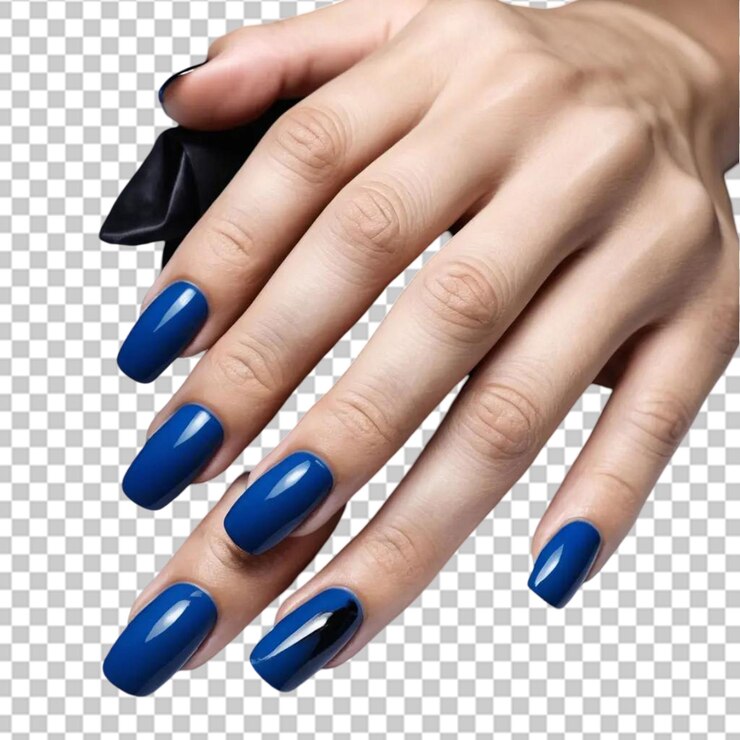 PSD manos con hermosas uñas pintadas