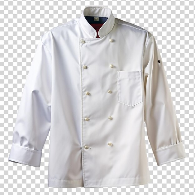 PSD manteau de chef isolé sur fond transparent