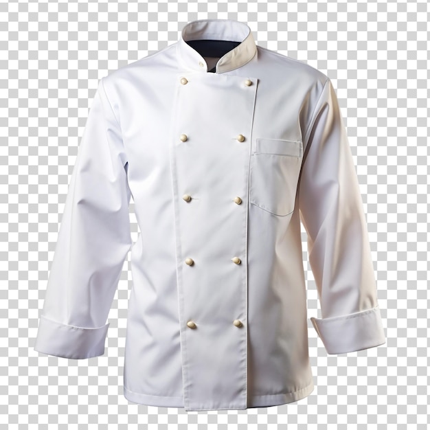 PSD manteau de chef isolé sur fond transparent