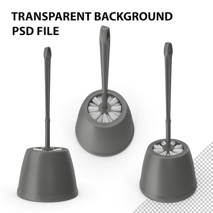 PSD mantenedor de cepillo para el inodoro png gris