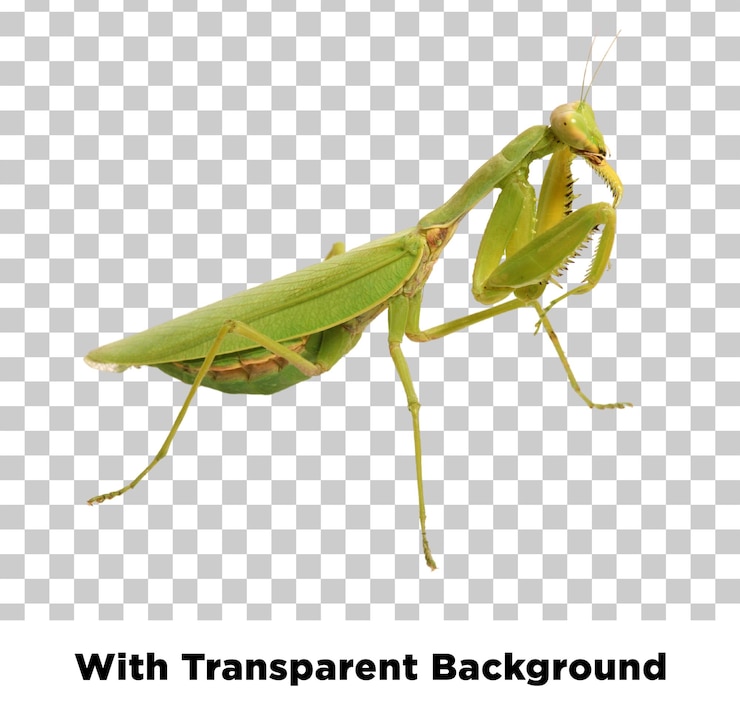 PSD mantis de oração com fundo transparente
