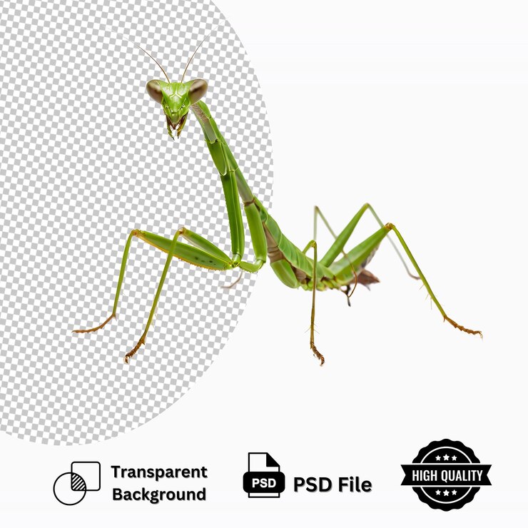 PSD mantis isolado em fundo transparente