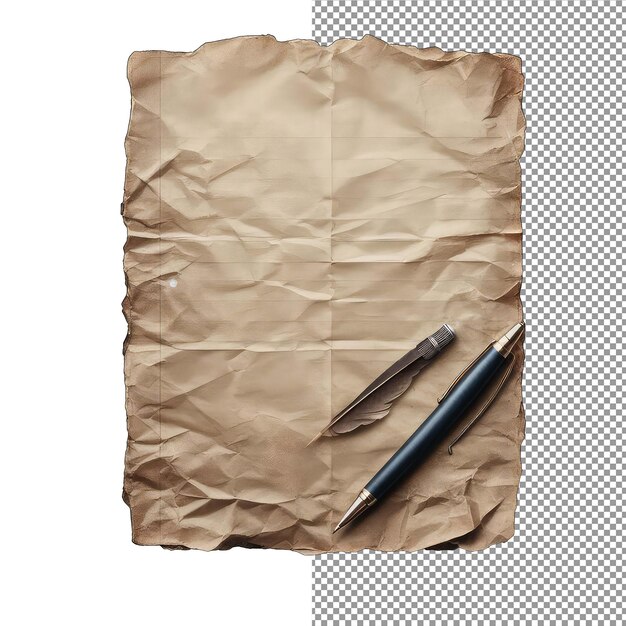 PSD manuscrito vintage png