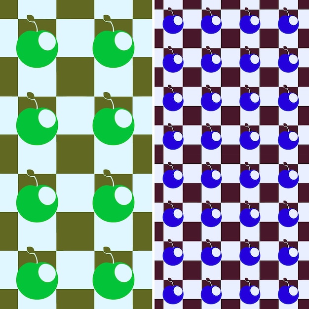 la manzana azul es el color de los cuadrados en el fondo