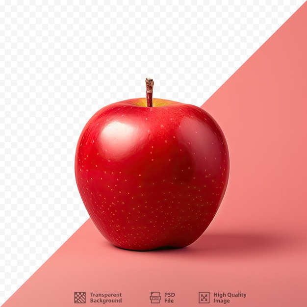 Una manzana roja con una estrella blanca