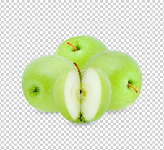 PSD manzana verde fresca aislada premium psd
