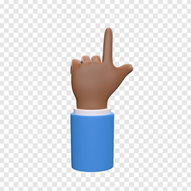 mão 3D para composição