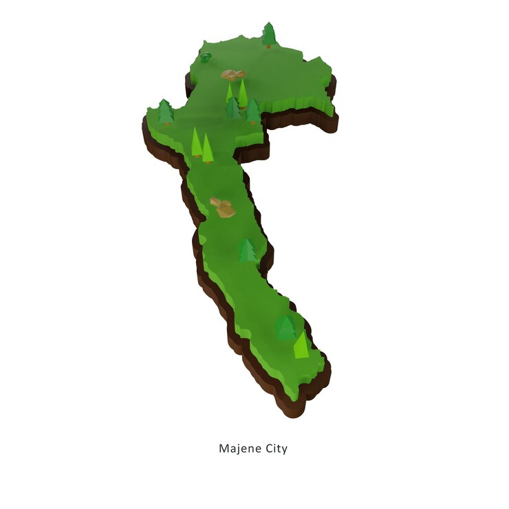 PSD mapa de ciudad majene 2