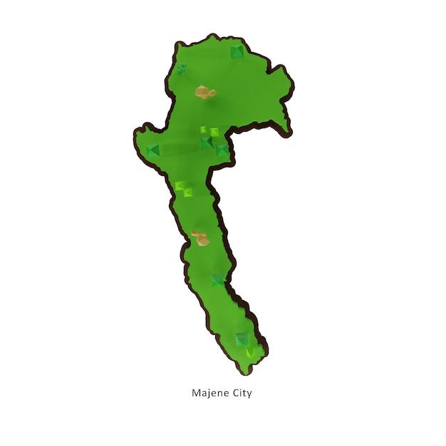 Mapa de la ciudad de Majene