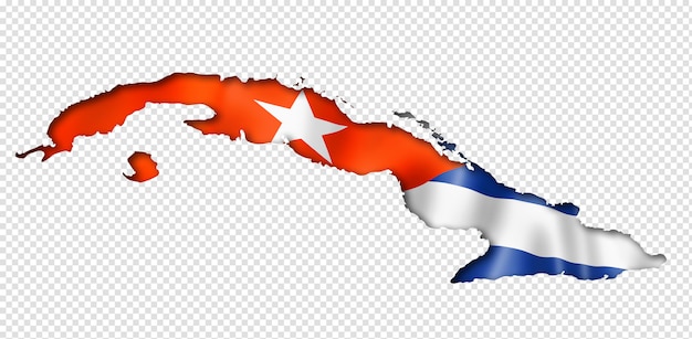 PSD mapa da bandeira cubana