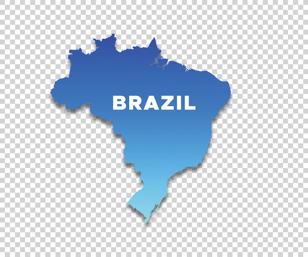 Mapa do brasil em fundo transparente