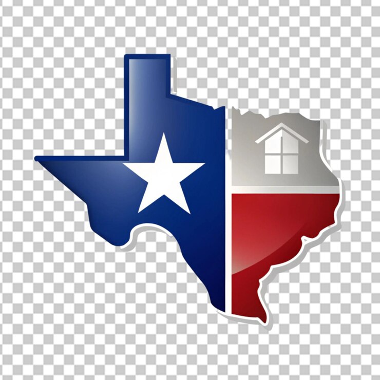 PSD un mapa del estado de texas se muestra con el estado de texas en él