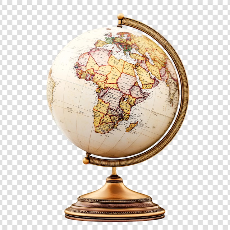 PSD mapa del mundo del globo antiguo geografía exploración de viajes
