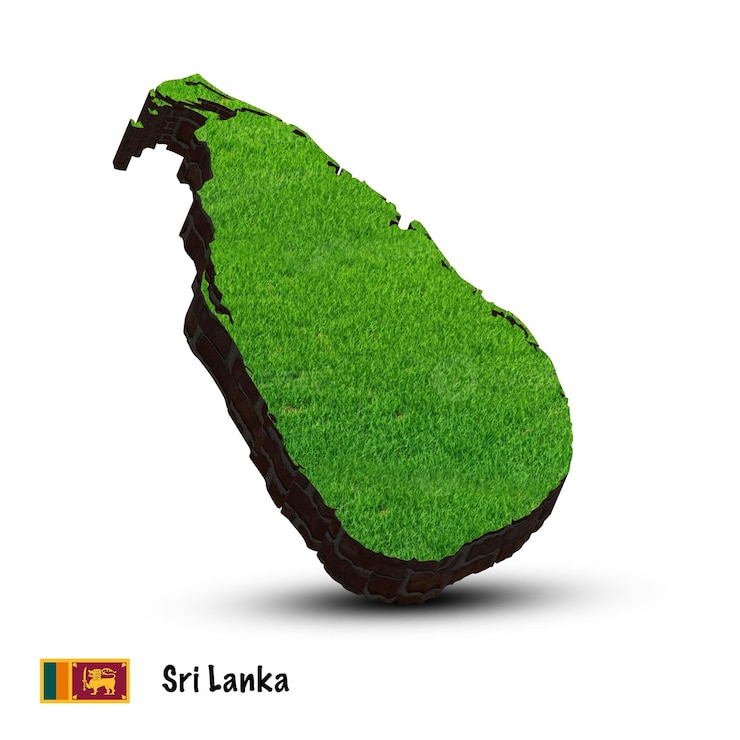 PSD mapa de sri lanka