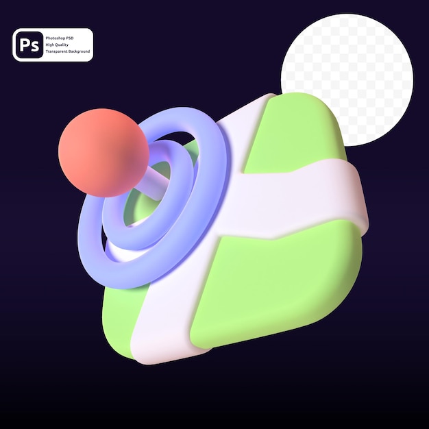 Mapas en 3d para presentación web de activos gráficos u otros