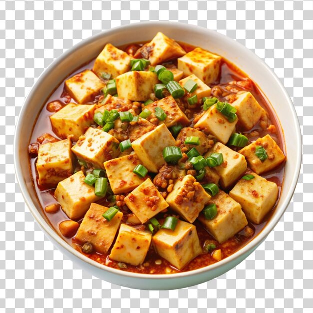 PSD mapo tofu isolé sur un fond transparent