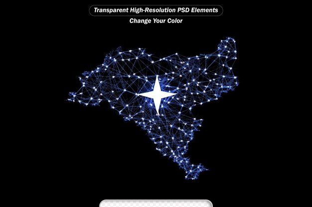Mappa della rete digitale dell'Ecuador Abstract connect line and dot
