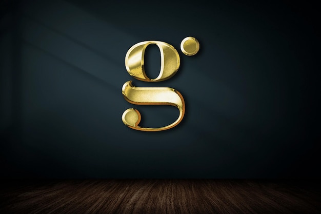 Maqueta 3D Golden Logo