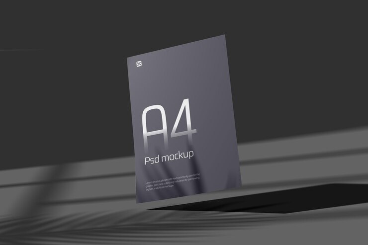 PSD maqueta a4 de alta calidad