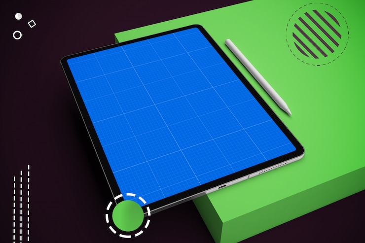 PSD maqueta abstract tablet pro