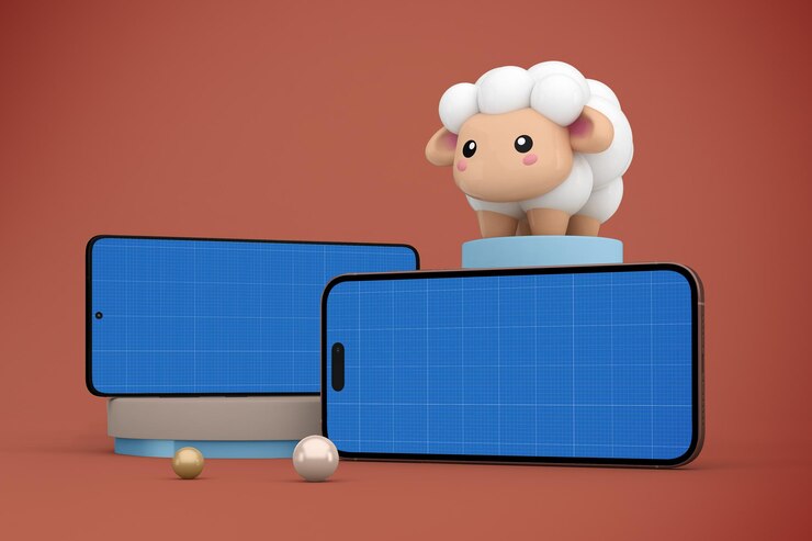 PSD maqueta de adha mobiles