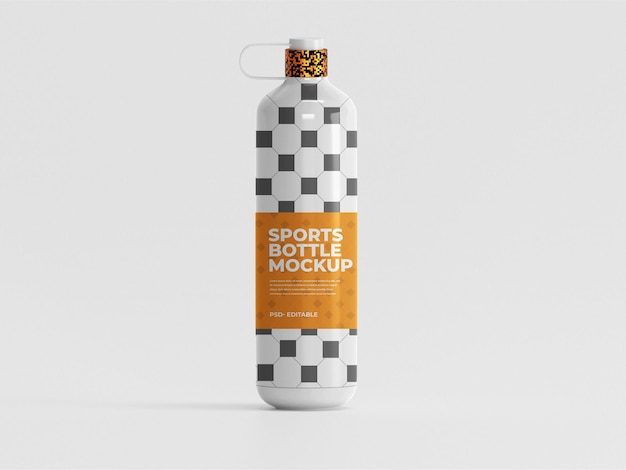 Maqueta de agua de botella deportiva