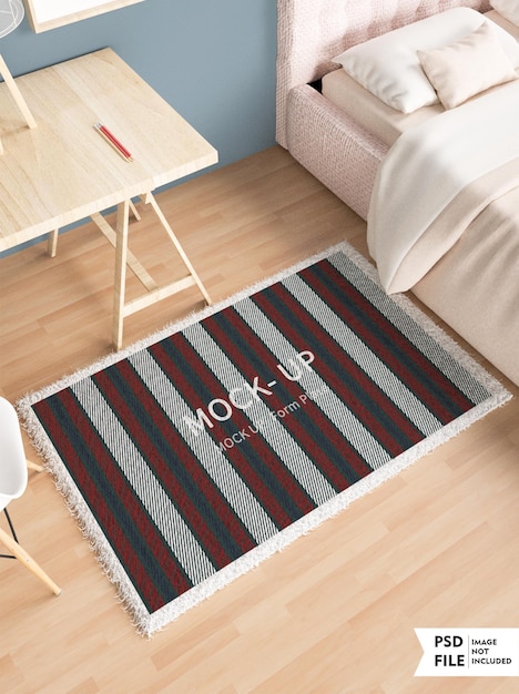 PSD maqueta de alfombra de piso