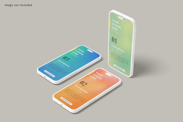 Maqueta de arcilla para smartphone