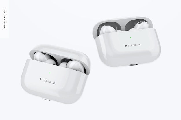 Maqueta de Auriculares Bluetooth Multicolor Flotante