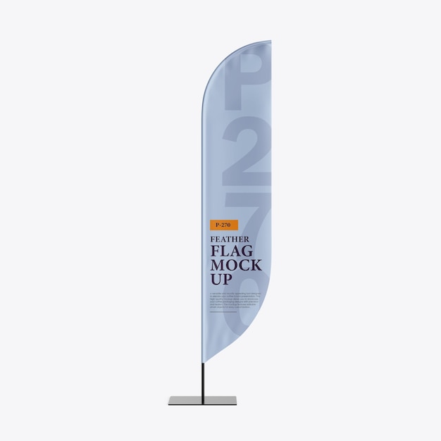 Maqueta de bandera de plumas