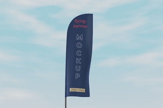 Maqueta de bandera promocional