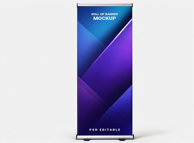 Maqueta de banner enrollable PSD