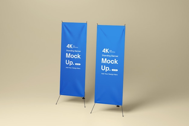 Maqueta de Banner de Pie