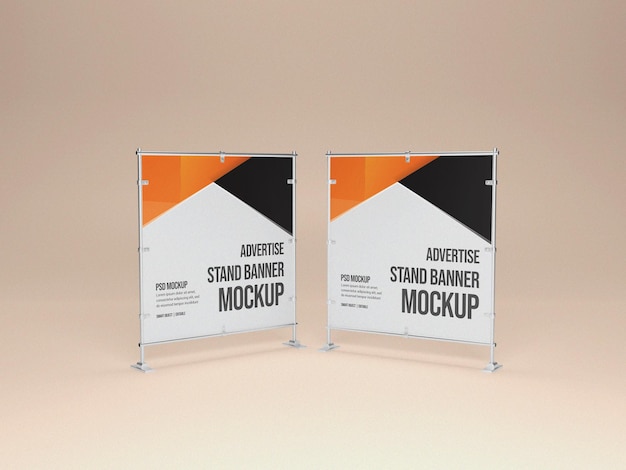Maqueta de banner de promoción de publicidad