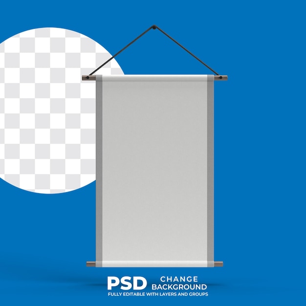 Maqueta de banner vintage psd