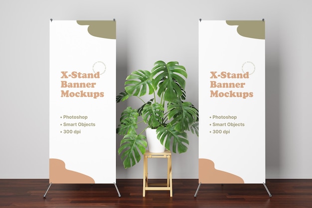 Maqueta de Banner X-Stand