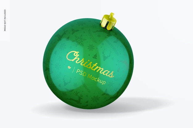 Maqueta de bola de Navidad brillante