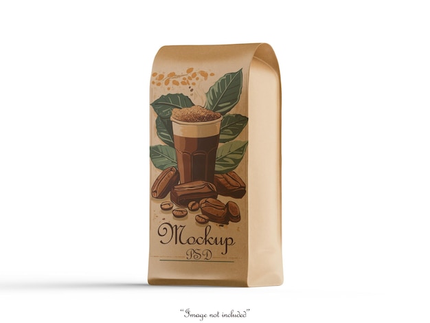 Maqueta de bolsa de café realista y PSD editable