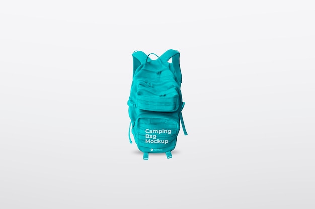 Maqueta de bolsa de camping